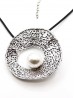 Rope Necklace W/Pearl Pendant